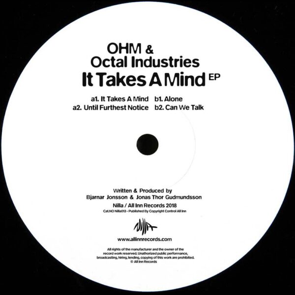 NILLA013_B It Takes A Mind EP