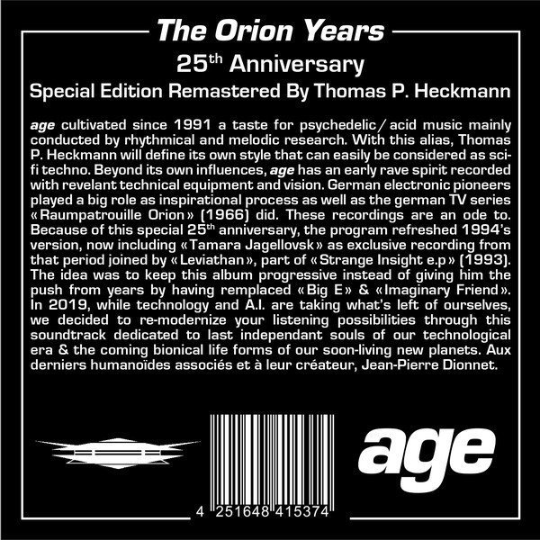 HYB003 3 The Orion Years