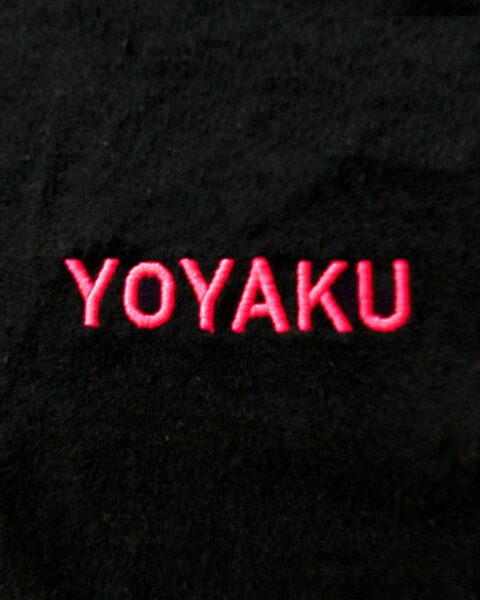 yoyakurose-44 YOYAKU T-SHIRT Black / Neon Magenta