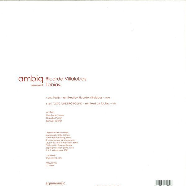 AMELEP706 2 Ambiq Remixed (Ricardo Villalobos & Tobias)