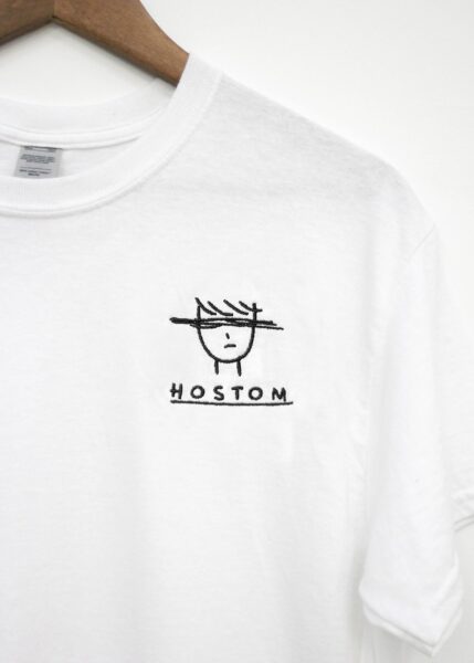 tshirt-white-emb-hostom3P Hostom T-shirt