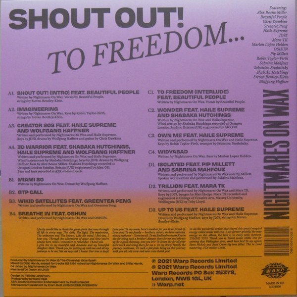 WARPLP321 2 Shout Out! To Freedom...