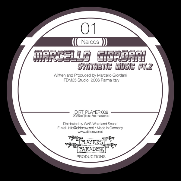 DIRT_PLAYER008_1_600 Synthetic Music Pt. 2 (2025 Re-Press)