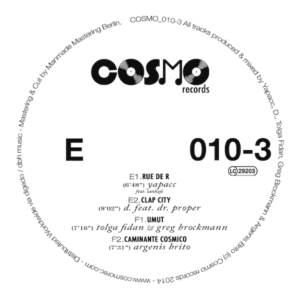 12inch_Etikett_Label_100mm-Cosmo010-3-E-Front-with-cutting-Marks 5 Years Of Cosmo - Vinyl 3
