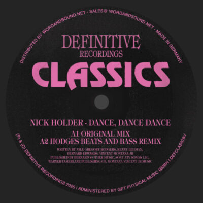 163460_633A3D59 Dance, Dance, Dance (Orig,Hodges,Trackheadz Rmxs)