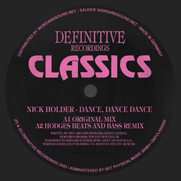 Dance, Dance, Dance (Orig,Hodges,Trackheadz Rmxs)
