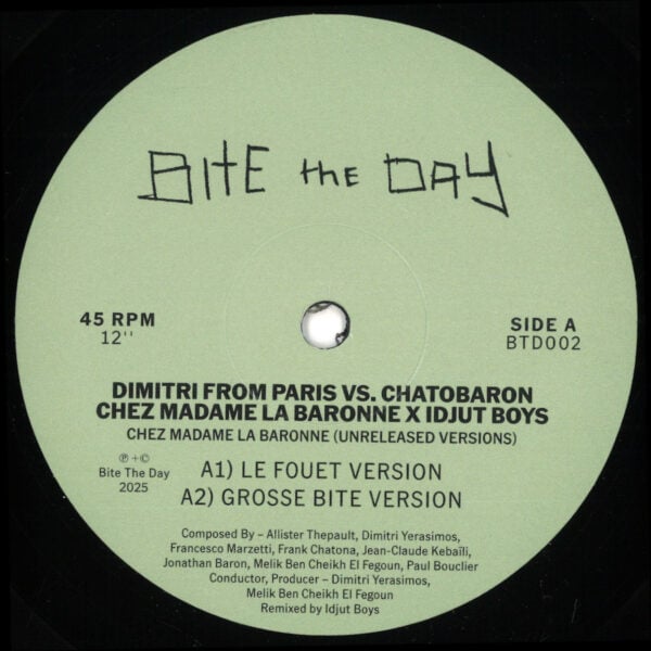Chez Madame La Baronne – Unreleased Idjut Boys Versions (Repress)