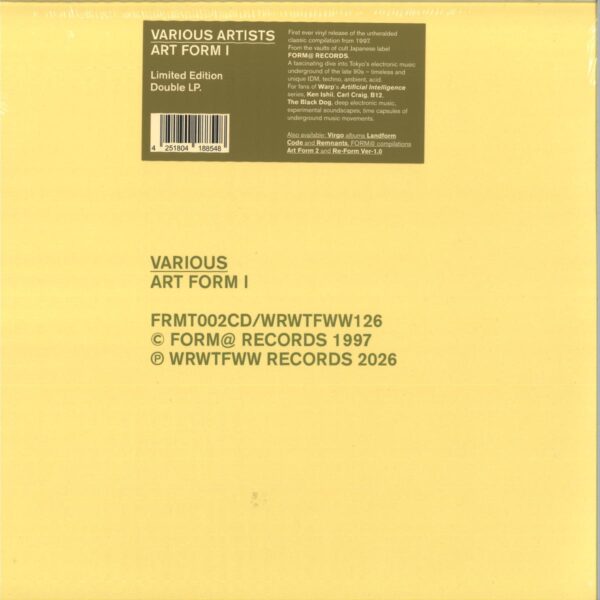 WRWTFWW126 Art Form I (LP 2x12")