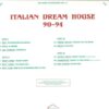 312551b Welcome To Paradise Vol. III : Italian Dream House 90-94