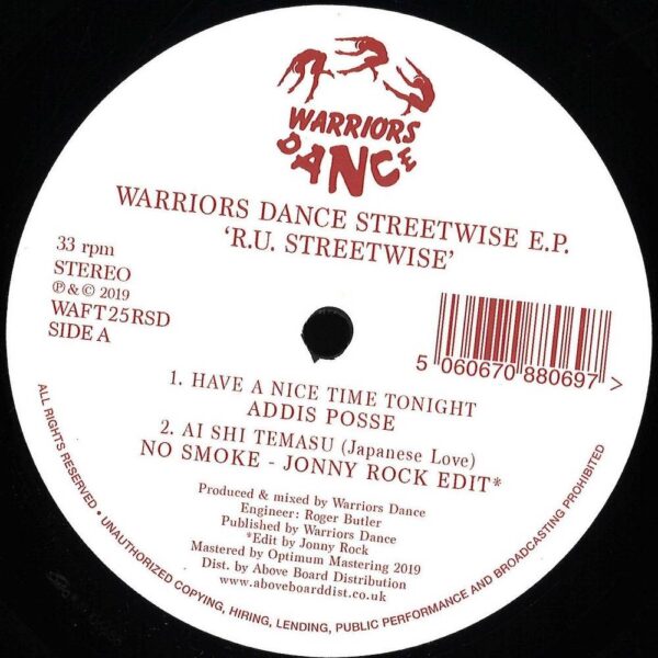 352485 Warriors Dance Streetwise E.P. (R.U. Streetwise)