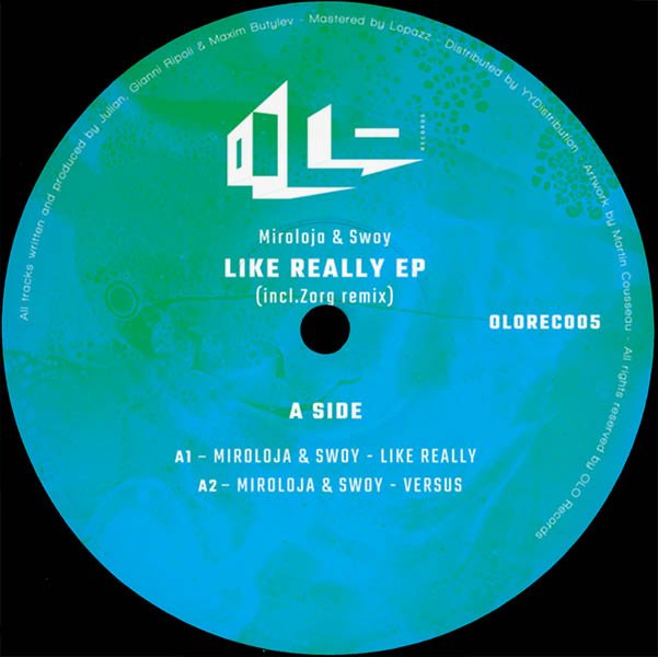 OLOREC005_A Like Really EP (incl. Zorg Remix)