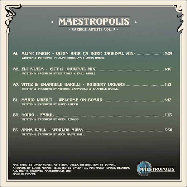 MSTPL005_2 Maestropolis Various Artists Vol.005