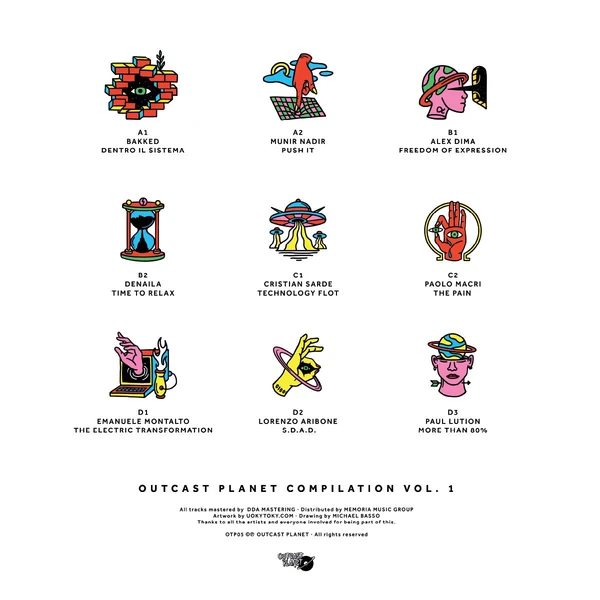 OTP05_2_600 Outcast Planet Compilation Vol.1 LP