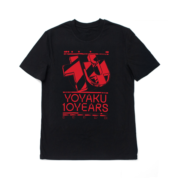 T-SHIRT-YOYAKU-10-YEARS-Black-Red T-SHIRT YOYAKU 10 YEARS Black / Red