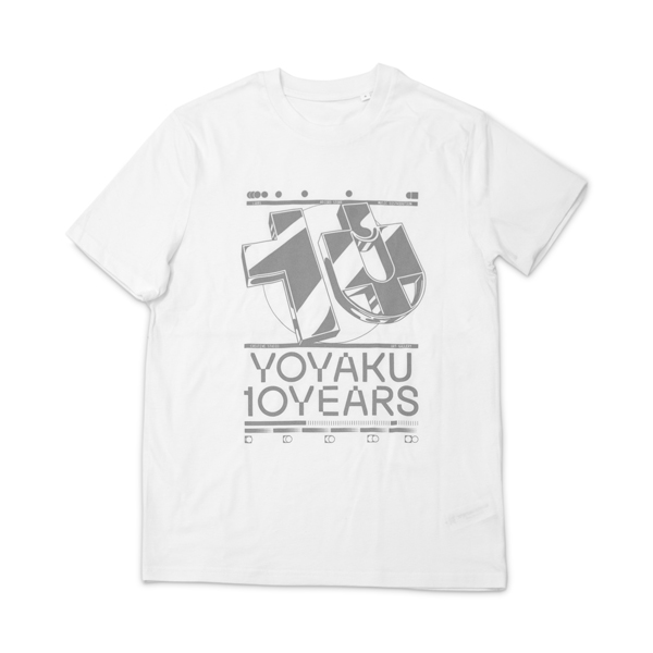 T-SHIRT-YOYAKU-10-YEARS-White-Grey T-SHIRT YOYAKU 10 YEARS White / Grey