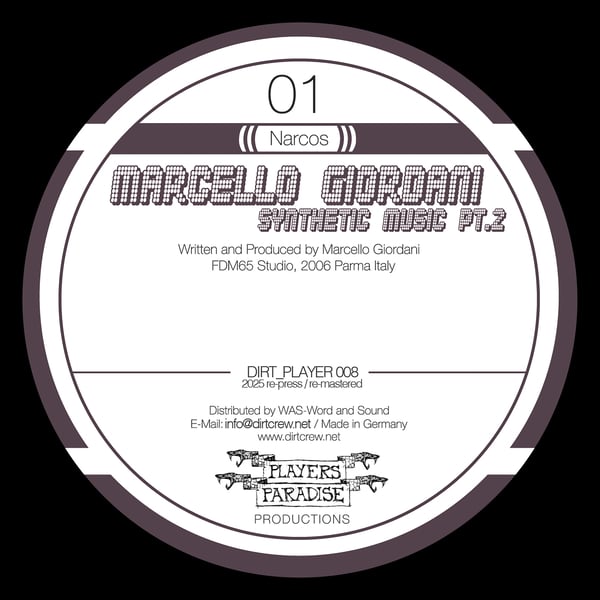 DIRT_PLAYER008_1_600 Synthetic Music Pt. 2 (2025 Re-Press)