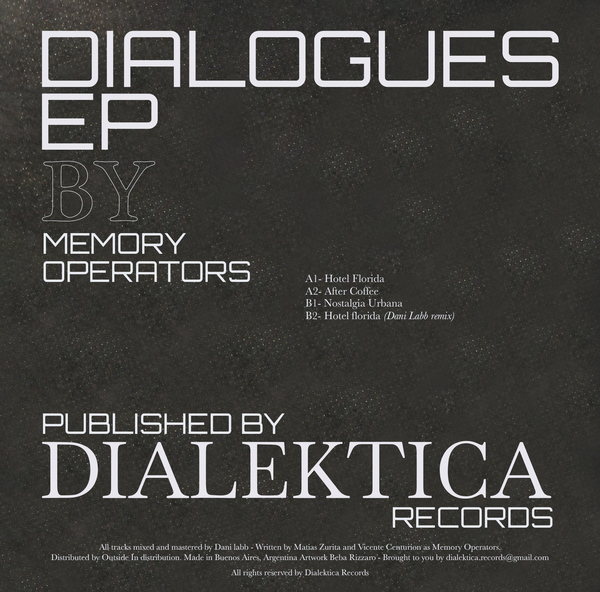 DIAL001_2_600 Dialogues EP (Incl. Dani Labb remix)