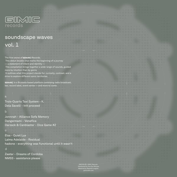 GMC001_1_600 Soundscape waves Vol.1 2LP